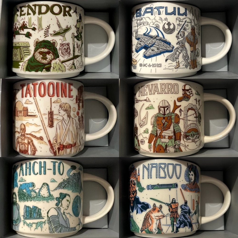Starbucks been there series Star Wars edition. Set of six.